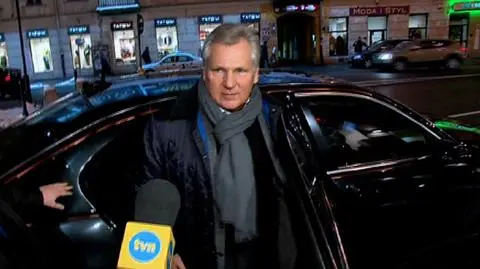 Aleksander Kwaśniewski czeka na piątkowe spotkanie i "nie komentuje"