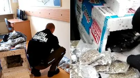 Pogranicznicy zatrzymali mężczyzn, którzy przewozili 17 kg marihuany
