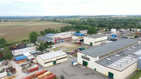 Pożar zakładu produkcyjnego w Czeladzi