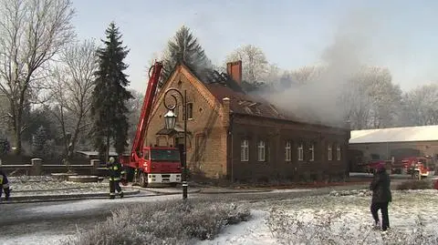 Pożar w Pożarowie. Spłonął budynek mieszkalny