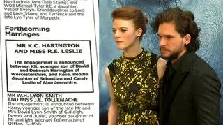 Kit Harington i Rose Leslie poinformowali o zaręczynach 
