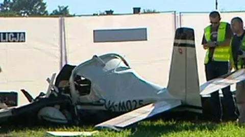 Awionetka spadła na łąkę. Dwie osoby nie żyją