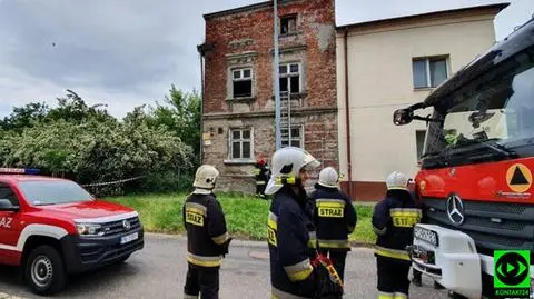 Nie wiadomo, czy ktoś przebywał w budynku 