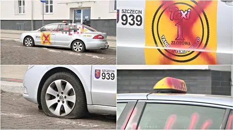 Szczecin: Zniszczyli mu taksówkę, bo był tańszy?