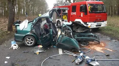 Wypadek koło Wągrowca. Pasażerka w ciężkim stanie