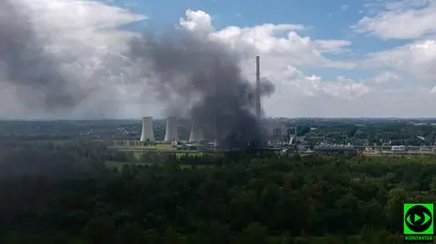 Pożar w elektrowni w Czechach