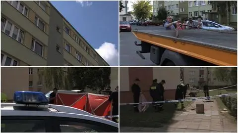 Zrzucona z dachu rura spadła na przechodzącą chodnikiem kobietę