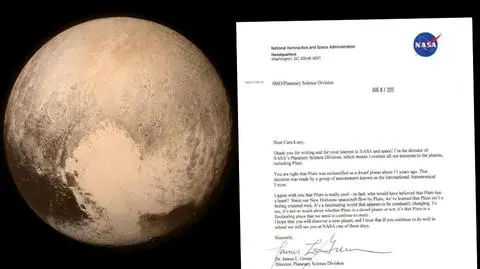 Irlandia. 6-latka napisała do NASA w sprawie Plutona