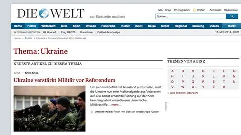 "Die Welt" o kryzysie krymskim: Niemcy zaprezentowały się 
z najgorszej strony