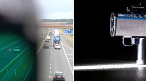 Urządzenie do pomiaru prędkości używane przez drogówkę. Polska i Świat