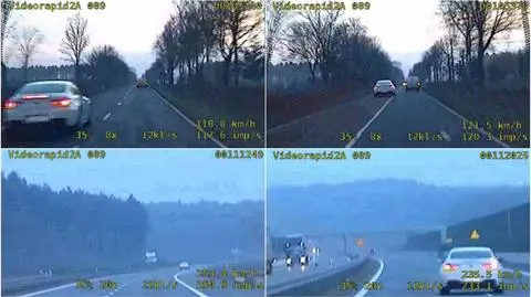 Pirat drogowy w bmw. Pędził 250 km/h