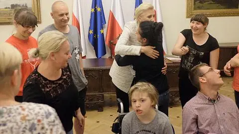 Agata Kornhauser-Duda u protestujących w Sejmie