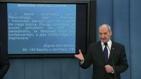 Antoni Macierewicz odpiera zarzuty w sprawie likwidacji WSI