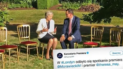Mateusz Morawiecki spotkał się z Theresą May
