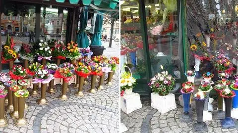 Urzędnicy chcą jednolitych wazonów. Wszystkie będą złote. Zapłacą kwiaciarze