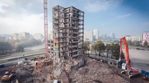 Katowice: Rozbiórka budynku DOKP