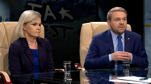   Joanna Staniszkis i Jacek Ozdoba w Tak Jest