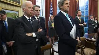 Joe Biden (z lewej) odwiedzi Polskę w przyszłym tygodniu