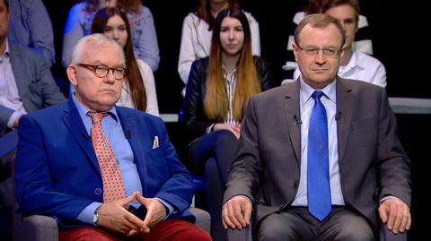 prof. Antoni Dudek i  prof. Irenuesz Krzemiński w Tak Jest