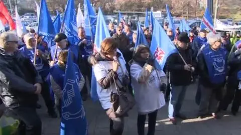 W Gdańsku protestowali związkowcy z dwóch województw