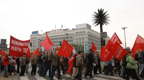 Pochód z okazji 1 maja w Warszawie