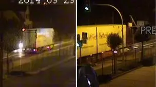 Policja ustala, kto prowadził tę ciężarówkę