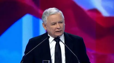 Jarosław Kaczyński na sobotniej konwencji PiS