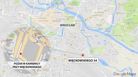 Wrocław: 12 osób na badaniach w szpitalu po nocnym pożarze kamienicy