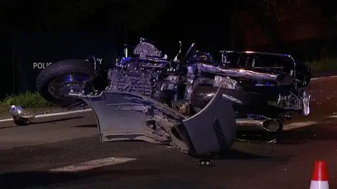 Podkarpackie. Wypadek motocyklu z samochodem