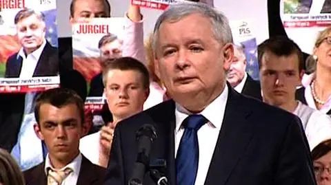 Jarosław Kaczyńsko na wiecu w Białymstoku