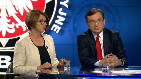 Julia Pitera i Zbigniew Ziobro w "Faktach po Faktach"