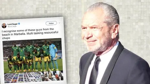 Alan Sugar - założyciel Amstrada zakpił z reprezentacji Senegalu