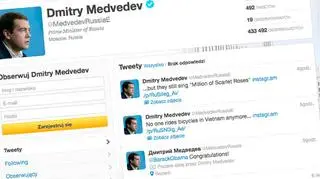 Dmitrij Miedwiediew ma konto na Twitterze