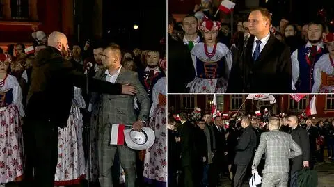 Mężczyzna zadał pytanie prezydentowi