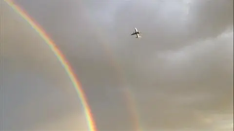 Podwójna tęcza nad Wrocławiem