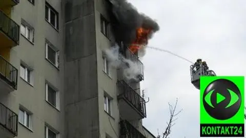 Pożar w 10-piętrowym bloku. Ofiara śmiertelna