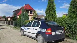 Policja na miejscu tragedii