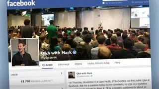 Q&A with Mark. Strona promująca wydarzenie