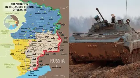 Wojna w Donbasie. Kijów mówi o pancerniakach z Buriacji