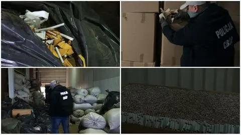 W magazynie znajdowały się papierosy, tytoń i półprodukty