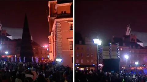 Warszawa rozbłysła świątecznie