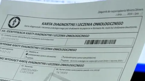 "Zielona karta" ma zapewniać szybszą diagnostykę pacjentom z podejrzeniem raka 