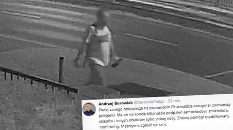 Poznań: Podpalacz sam zgłosił się na komisariat