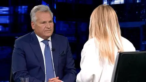 Aleksander Kwaśniewski był gościem w "Kropce nad i" TVN24