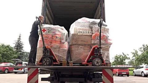 PCK wiezie najpotrzebniejsze rzeczy