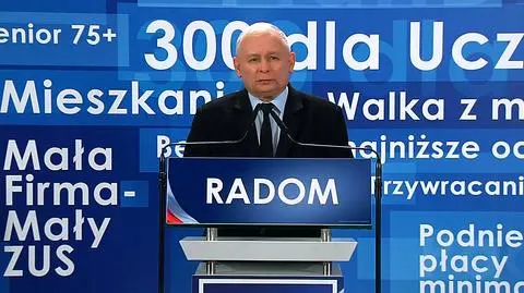 Kaczyński na konwencji w Radomiu: Musimy głośno powiedzieć, kto wygrał te wybory