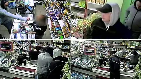 Zaatakowali ekspedientkę gazem. 
Napad nagrały kamery monitoringu