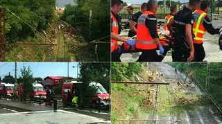 Wypadek pociągu na południu Francji 