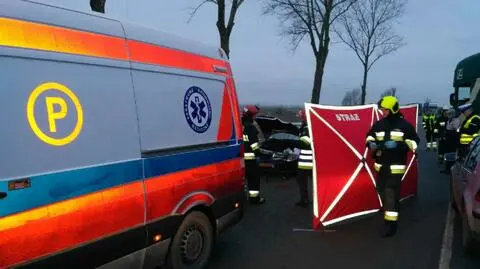 Zderzenie kilku samochodów na dk nr 7