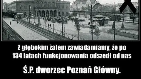 Pogrzeb dworca urządziło Stowarzyszenie Inwestycje dla Poznania